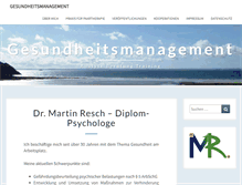 Tablet Screenshot of dr-martin-resch.de